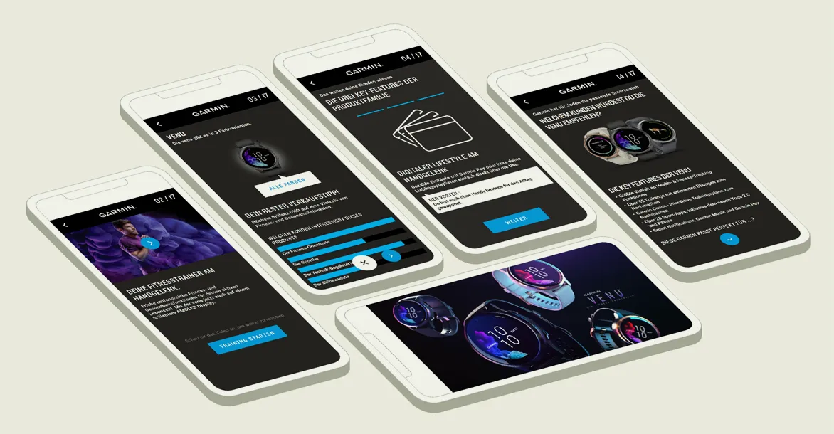 Referenz Garmin – eLearning (SCORM Trainings)
